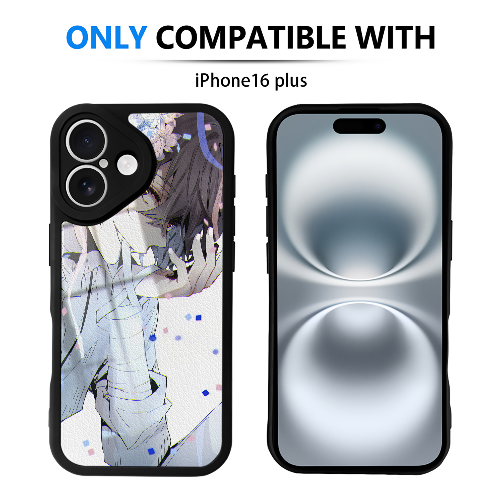 （画像用） 文豪ストレイドッグス Bungo Stray Dogs 【iPhone 16シリーズ対応】シリコンスマホケース（レザー調） 材質：シリコン